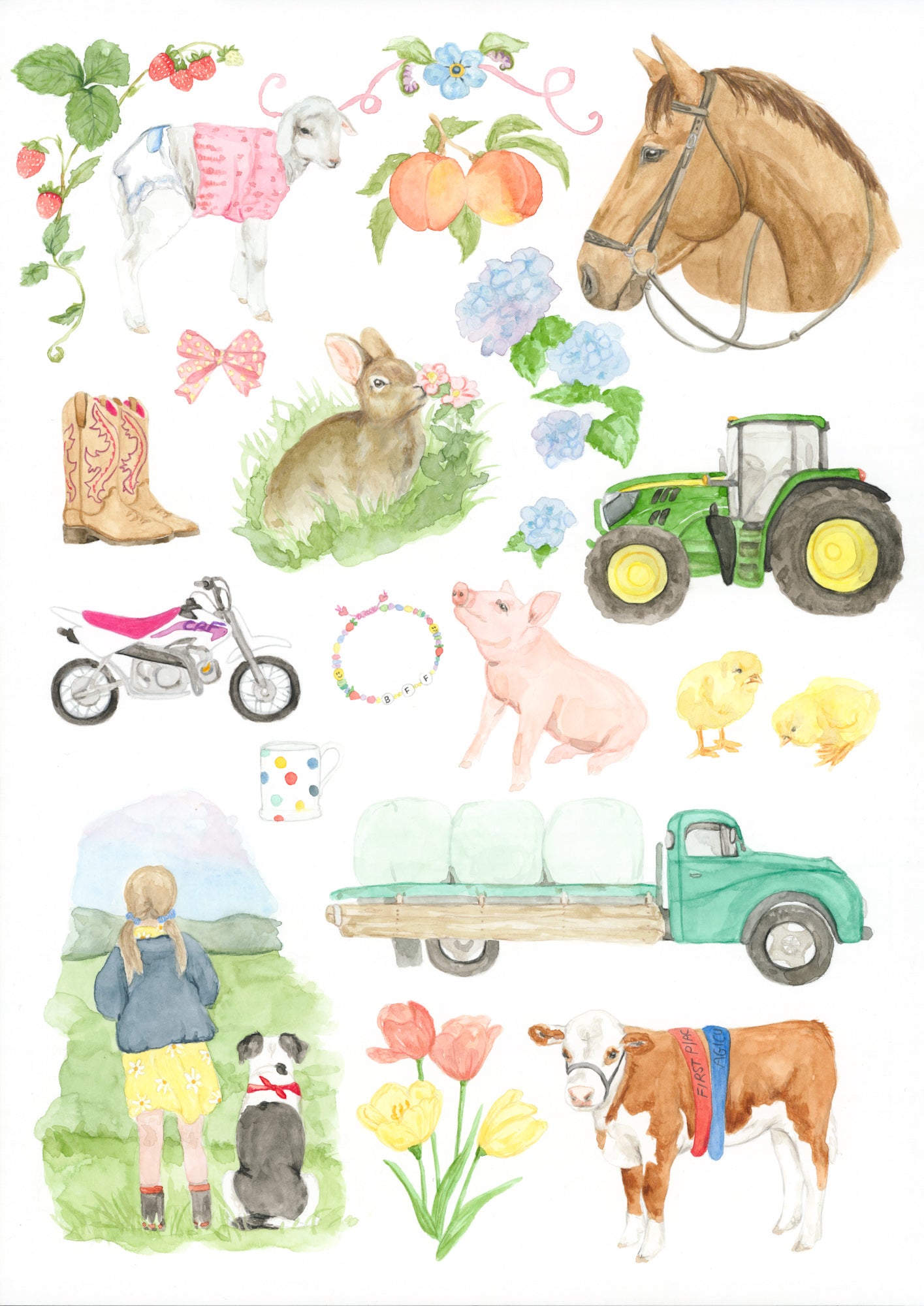 Farm Girl Original Artwork