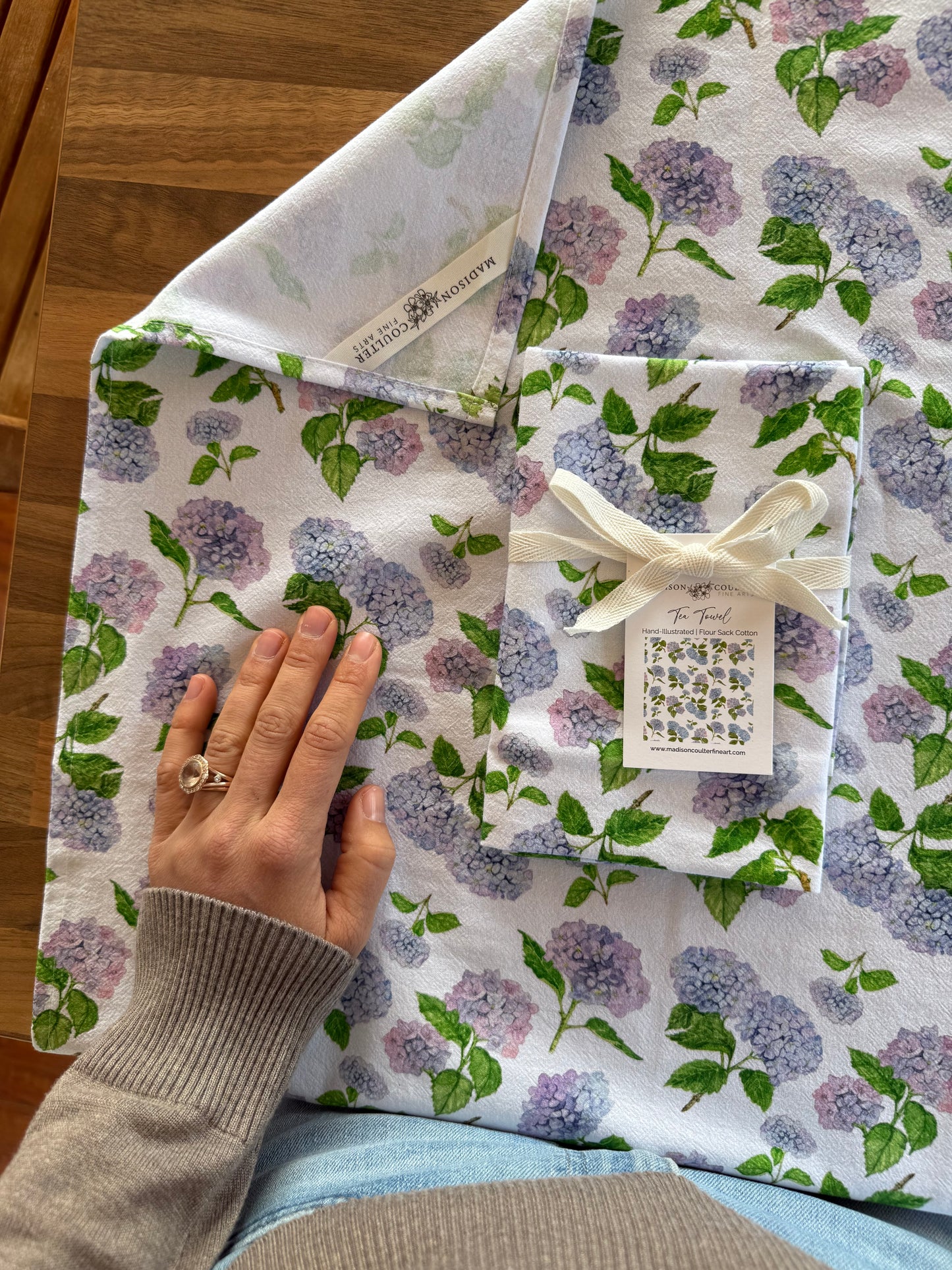 Hydrangea Collection - Flour Sack Cotton Tea Towel