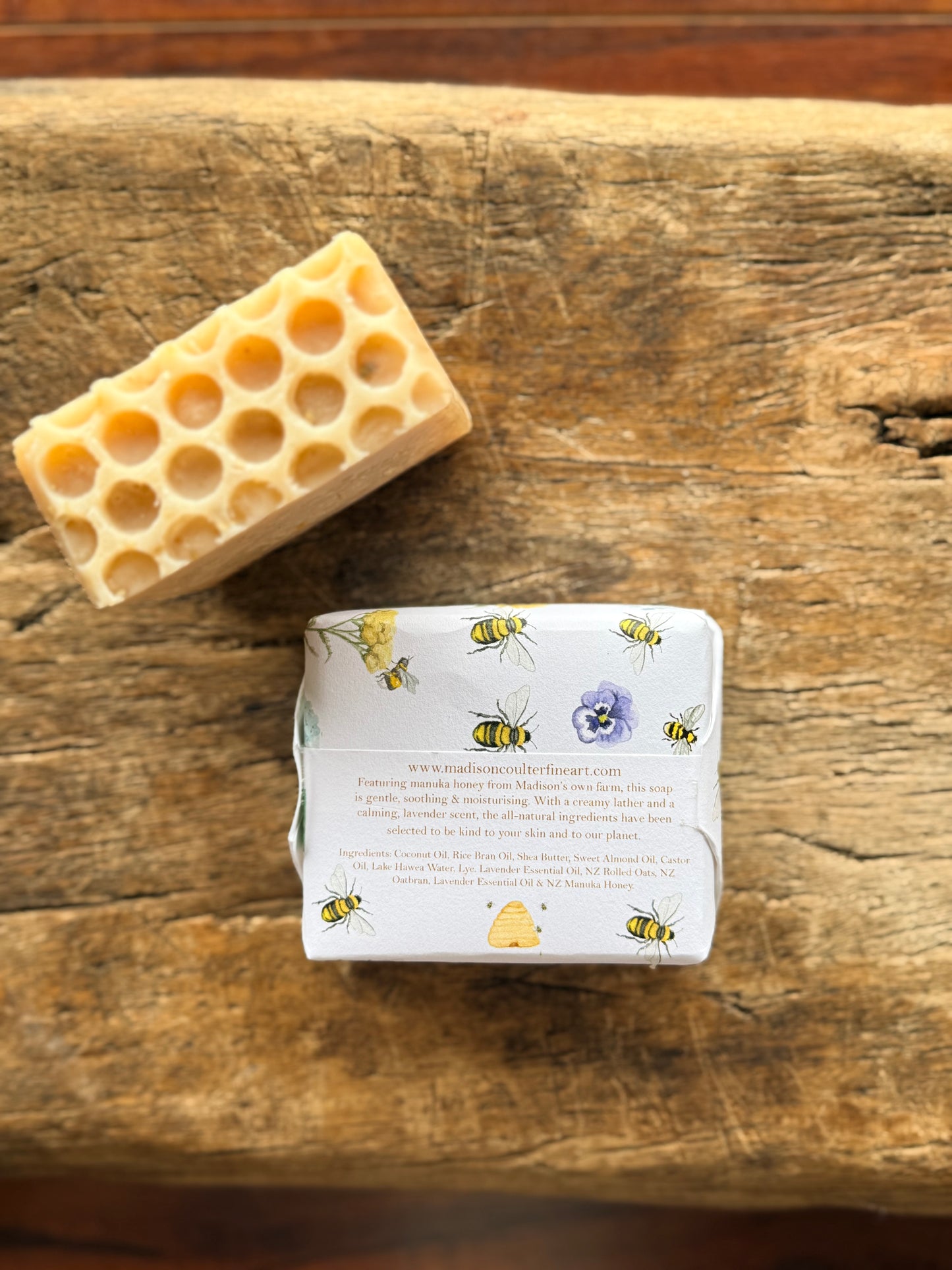 Honey, Lavender & Oats Soap Bar
