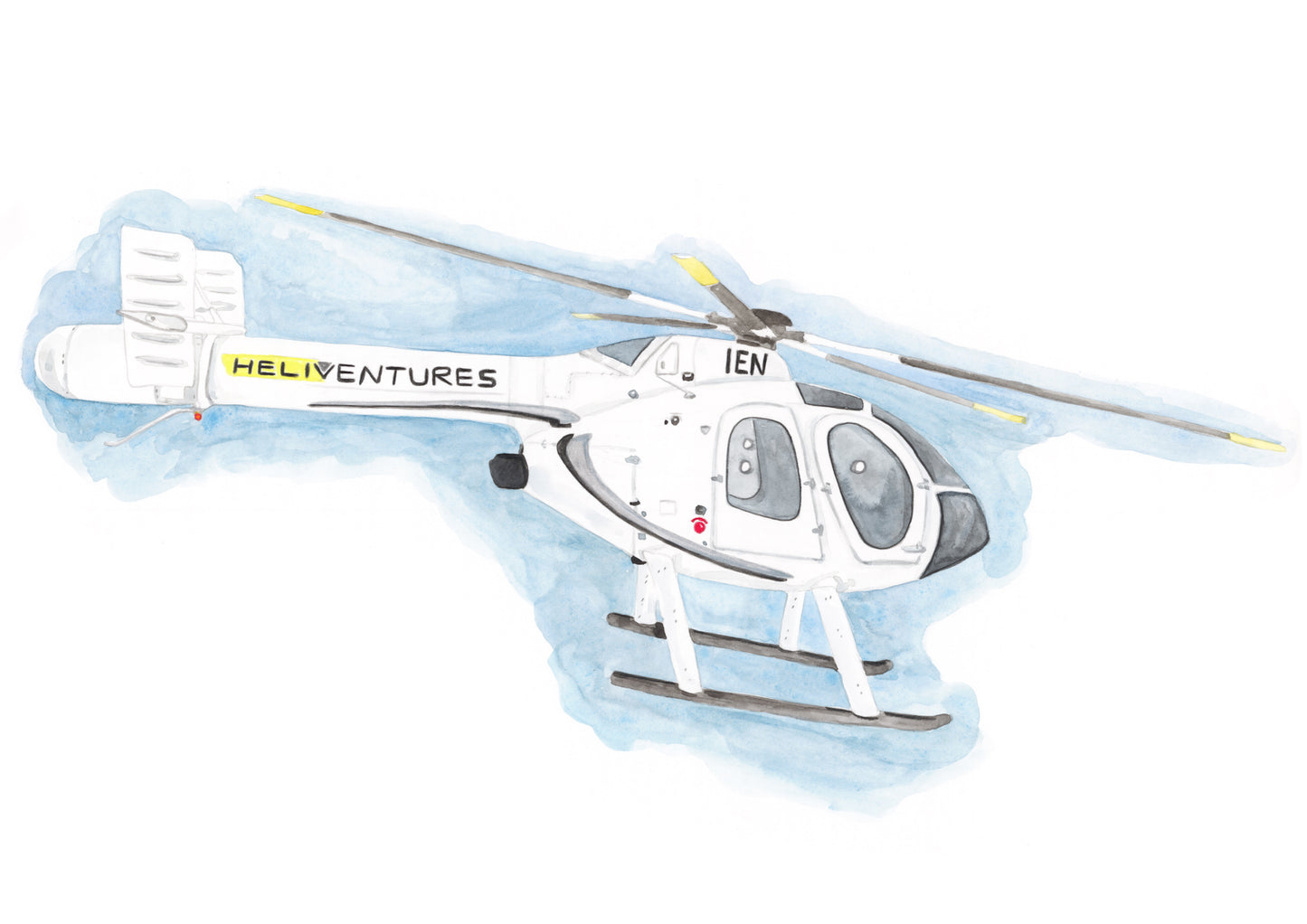 Heliventures Helicopter Original Artwork