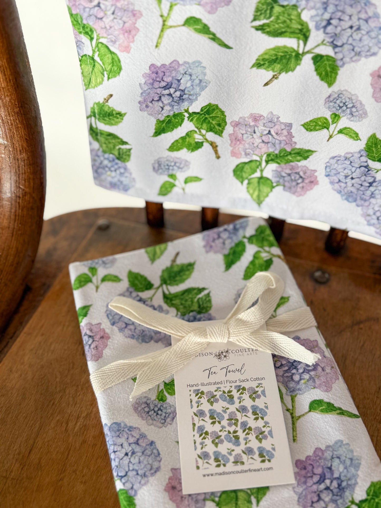 Hydrangea Collection - Flour Sack Cotton Tea Towel