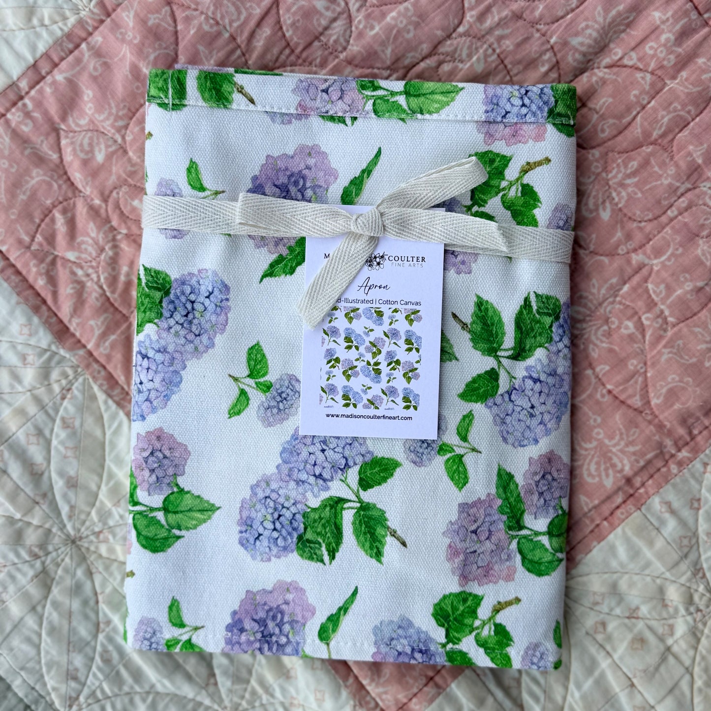 Hydrangea Collection- Cotton Canvas Apron