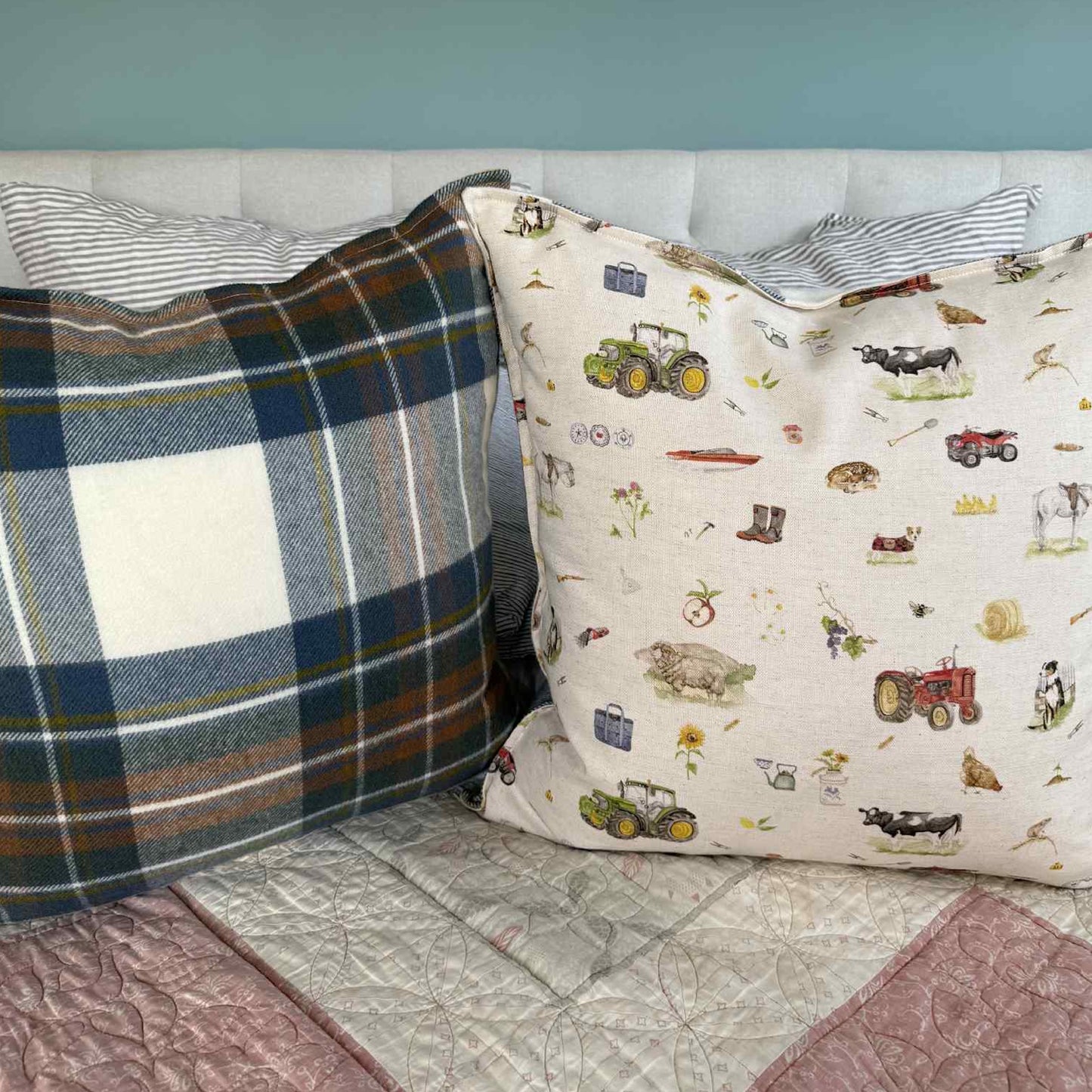 Farming Collection Linen/Wool Cushion Cover