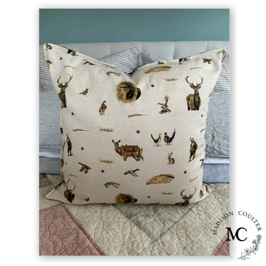 Hunter's Collection Linen/Wool Cushion Cover