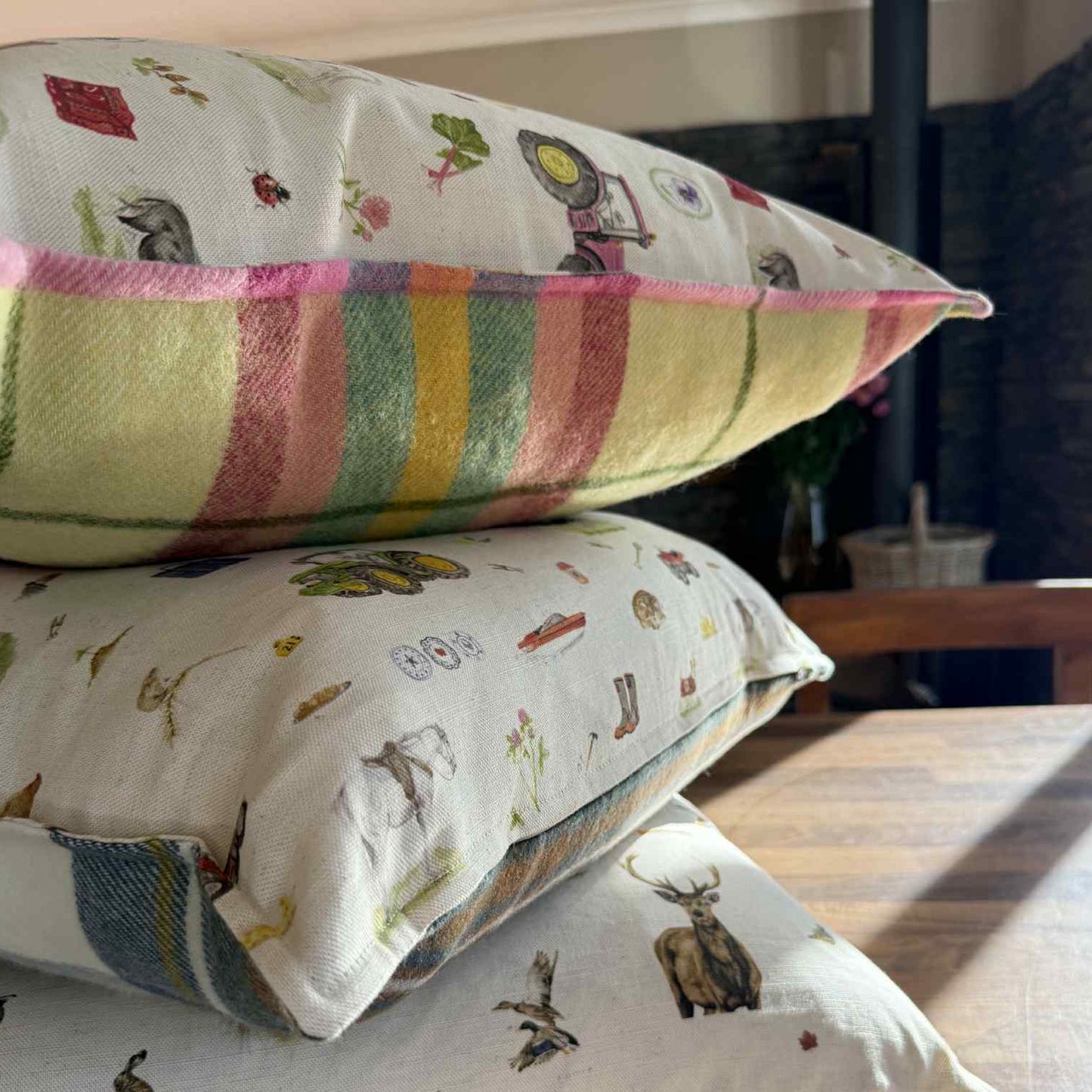 Hunter's Collection Linen/Wool Cushion Cover
