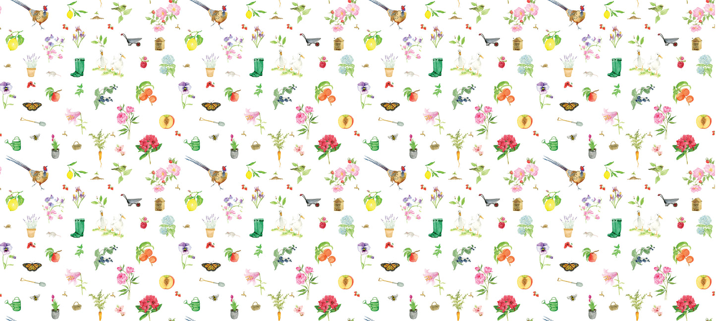 Gardener's Collection Pattern Cotton Linen Fabric