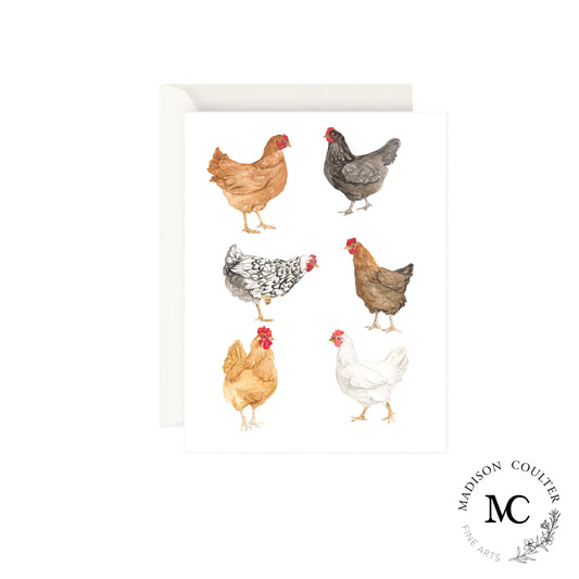 Greeting Card- Chooks