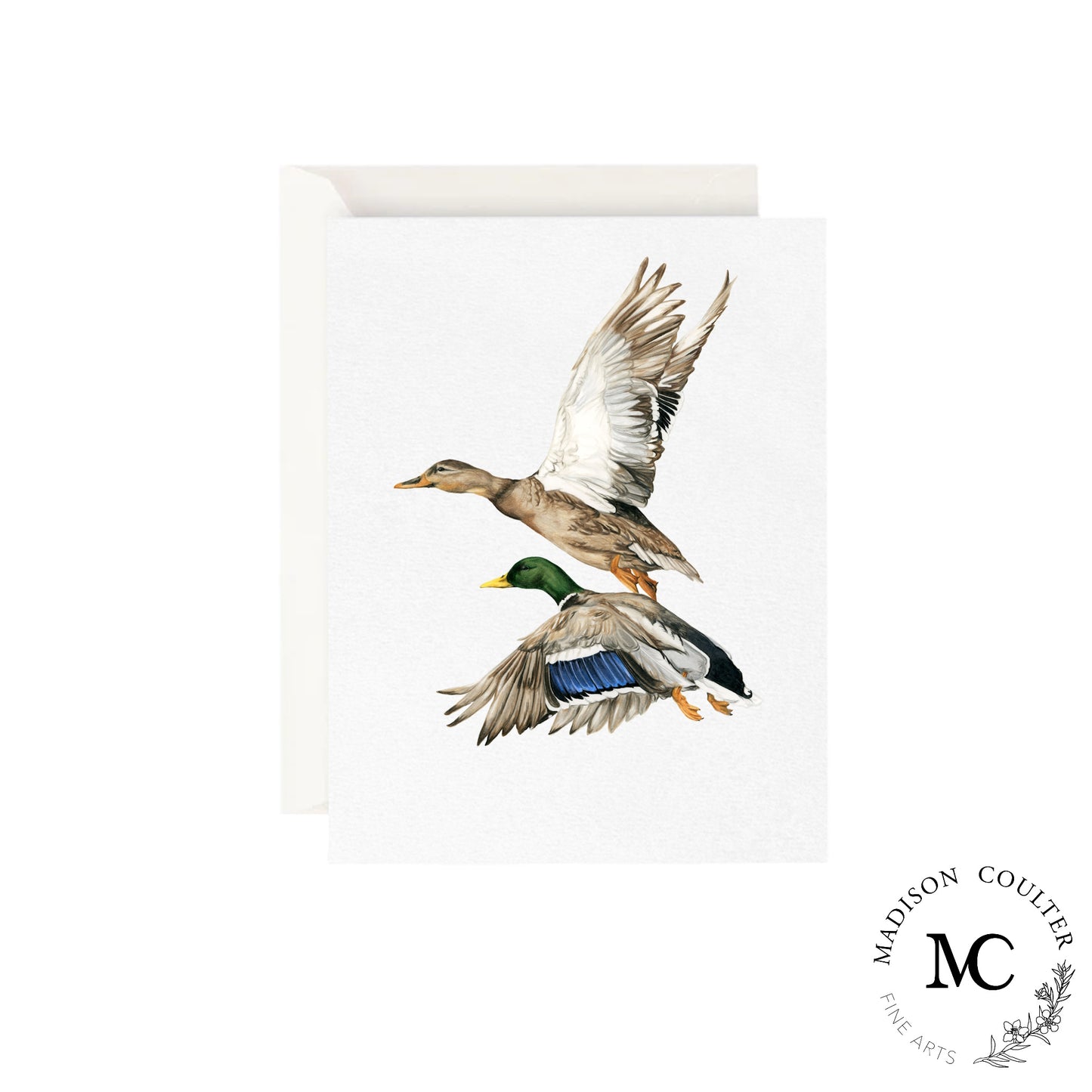 Tarjeta de felicitación- Par Mallard