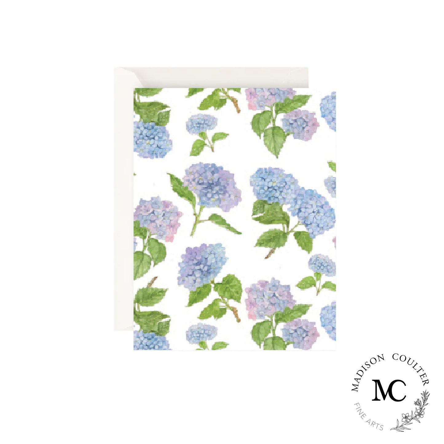 Greeting Card- Hydrangea Pattern