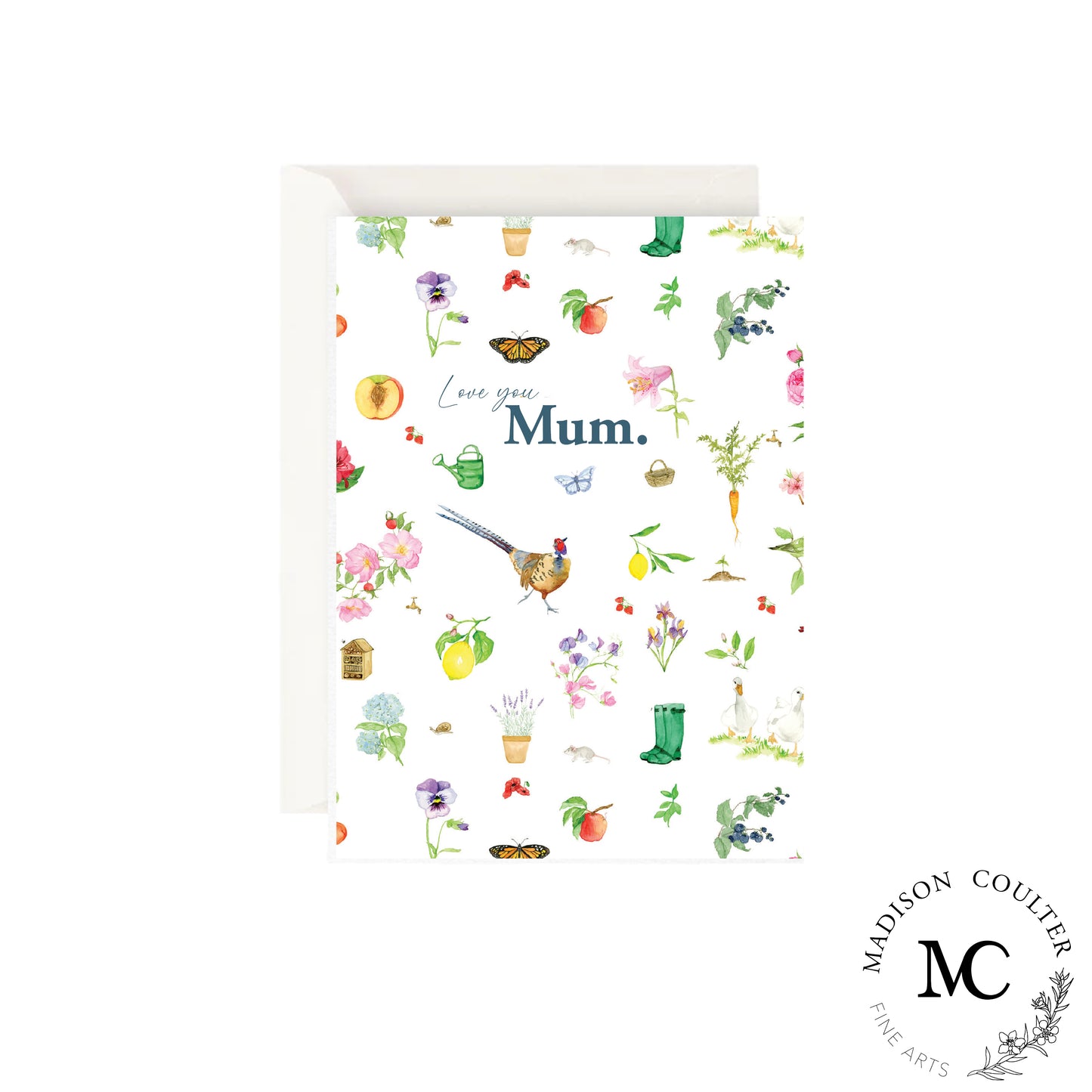 Tarjeta de felicitación- Par Mallard