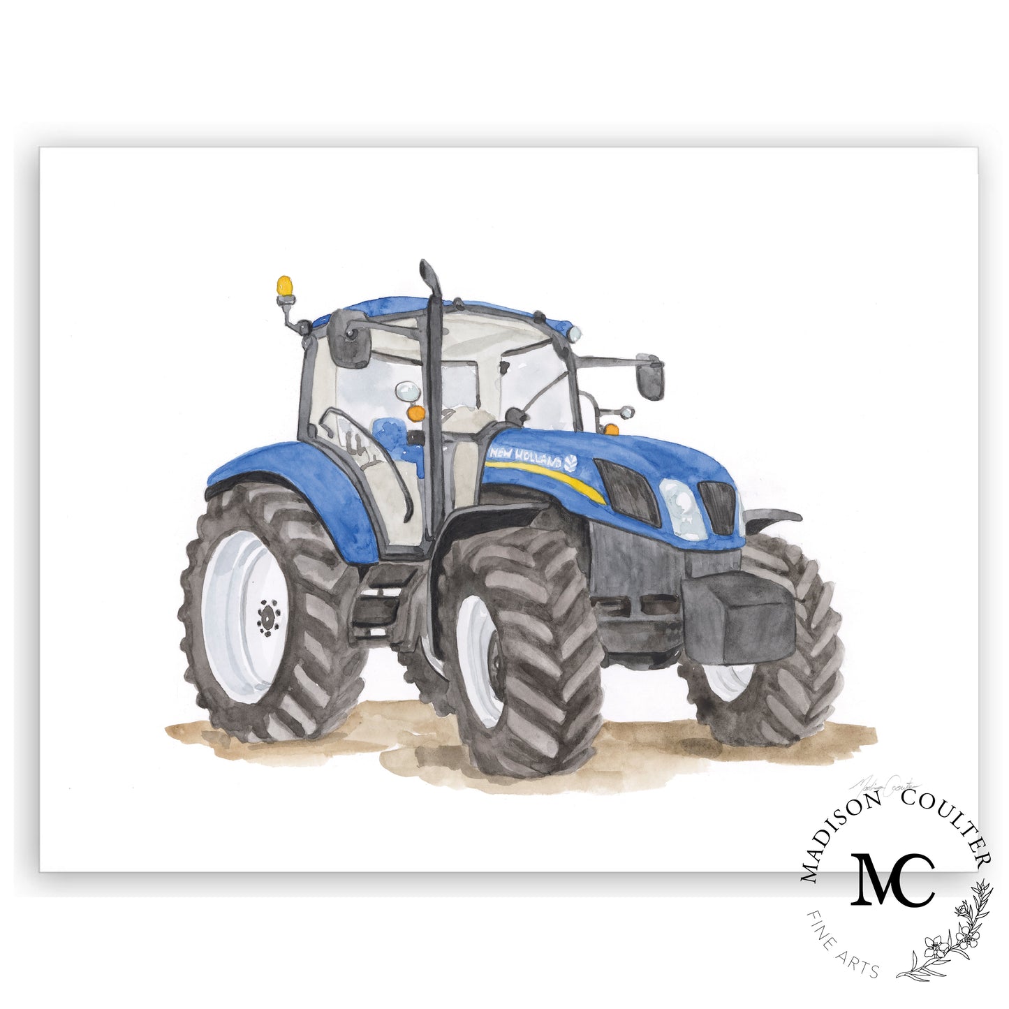 New Holland Tractor Fine Art Print