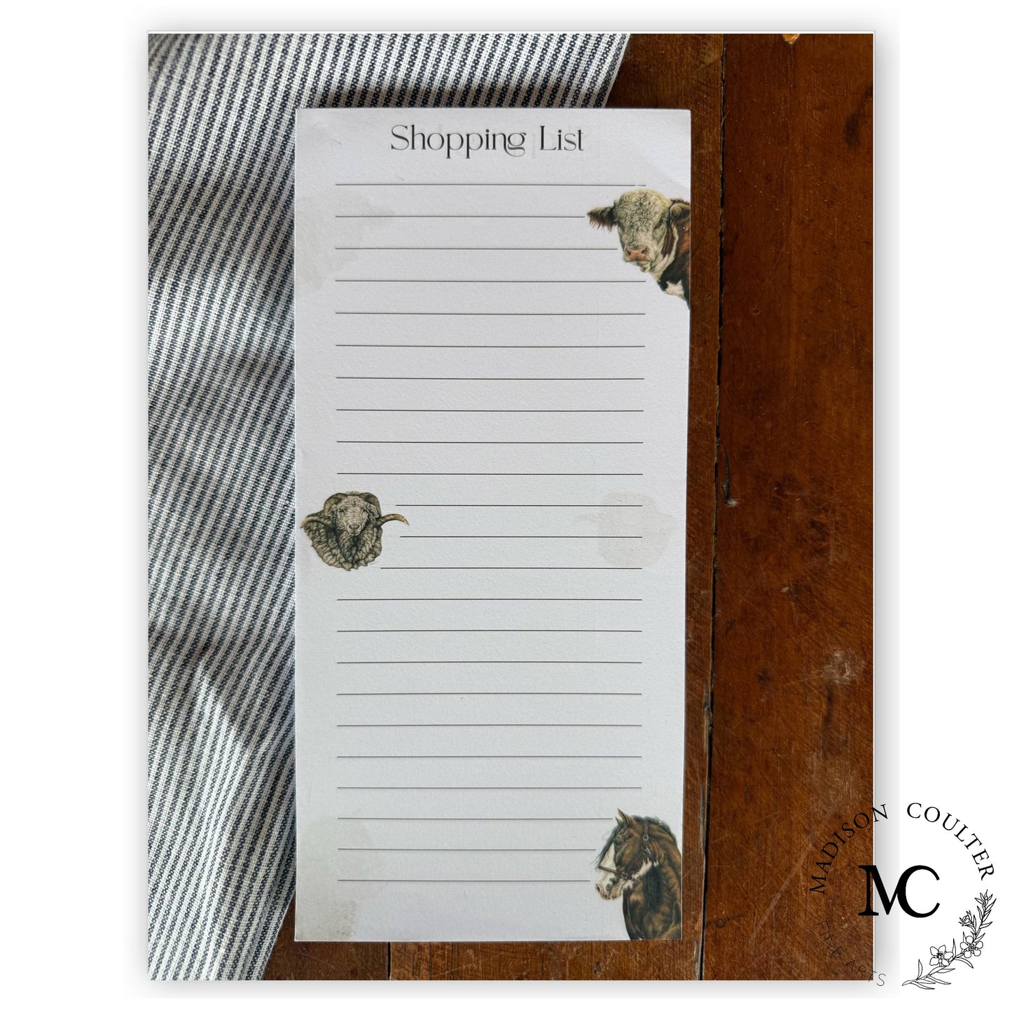 Notepad- Magnetic Back