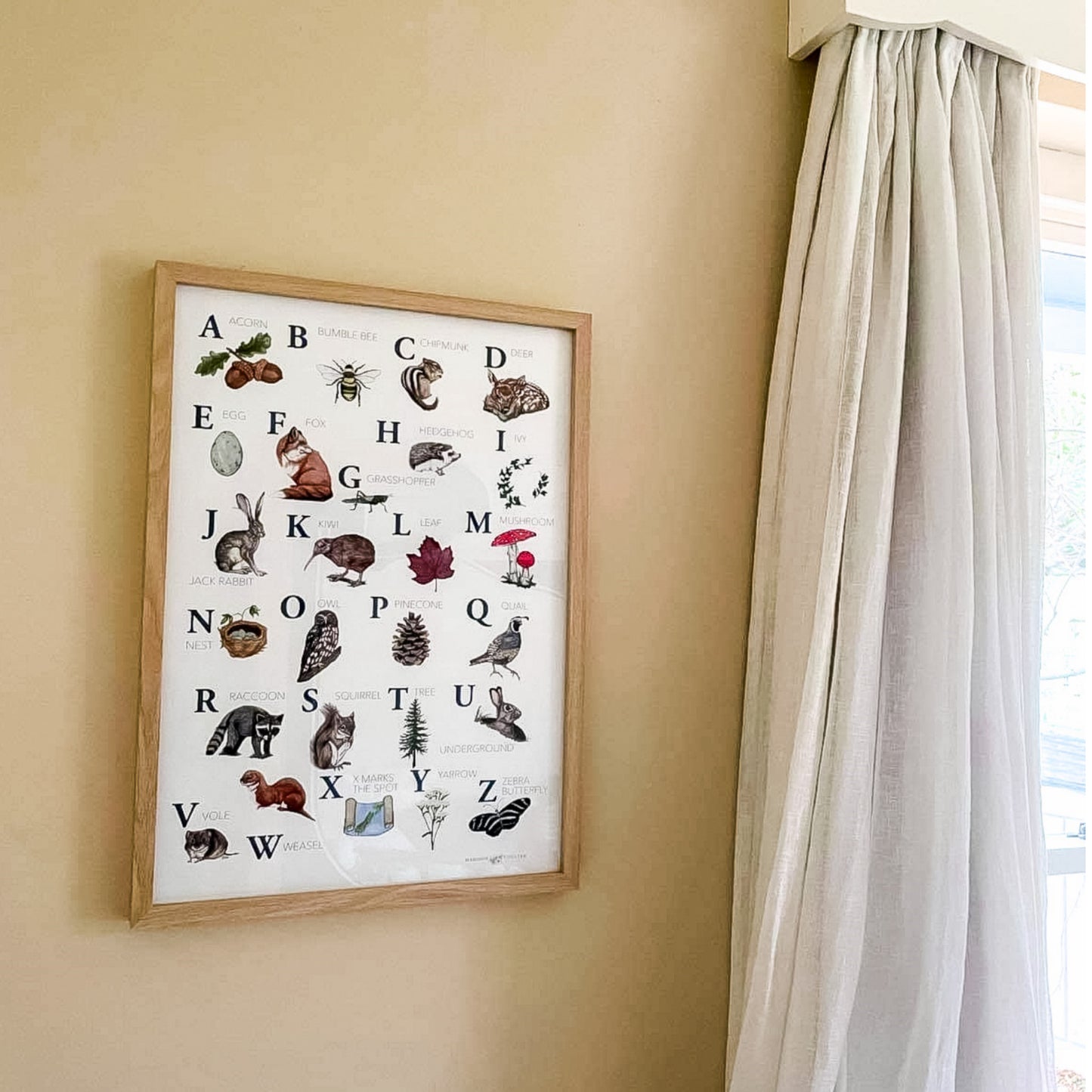Woodland ABC Print