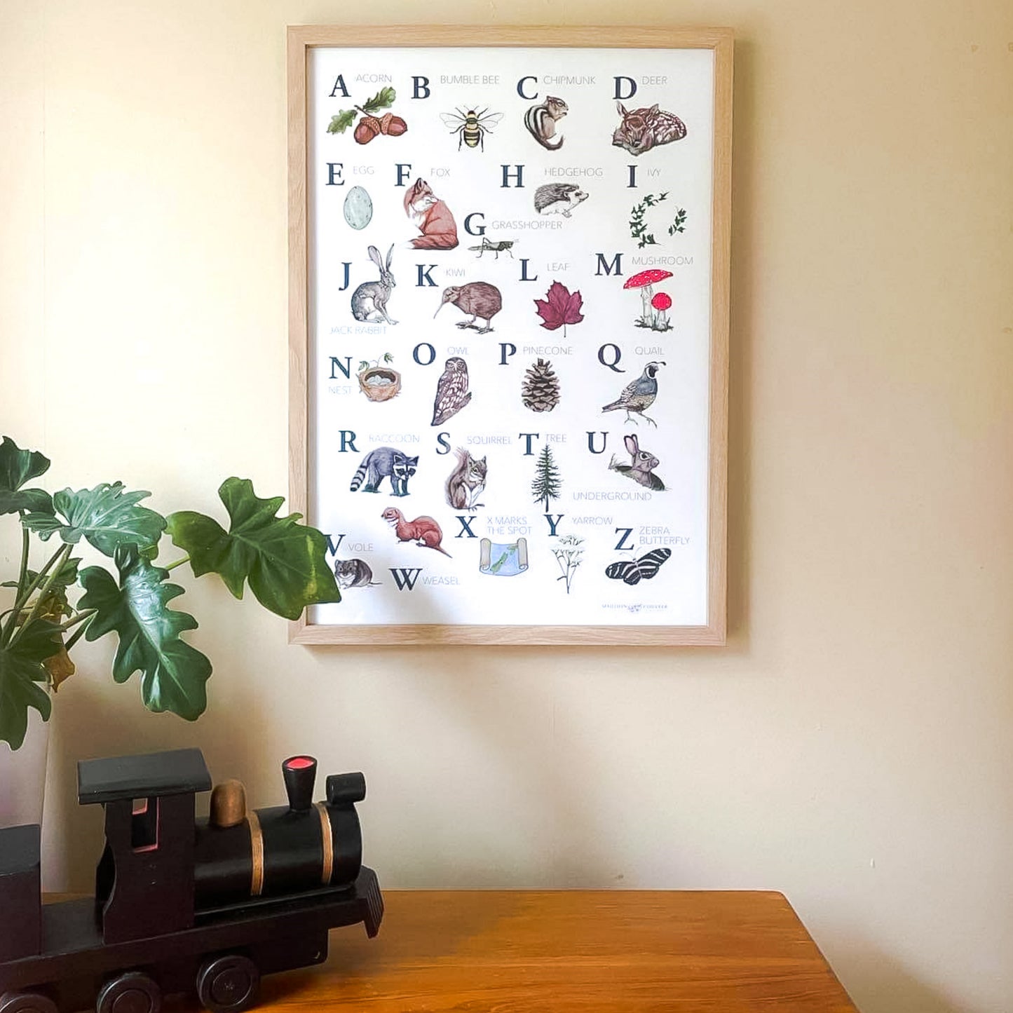 Woodland ABC Print