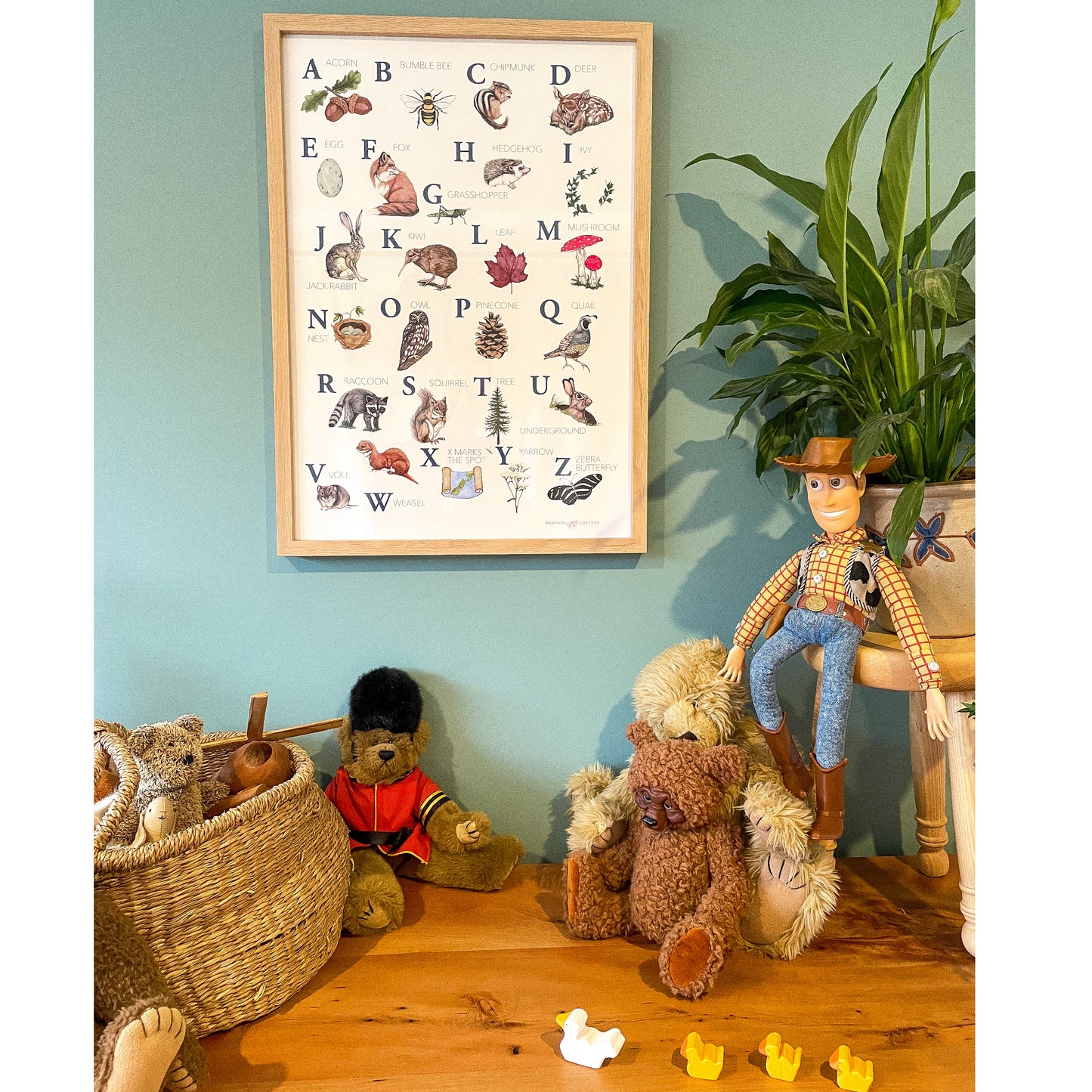 Woodland ABC Print
