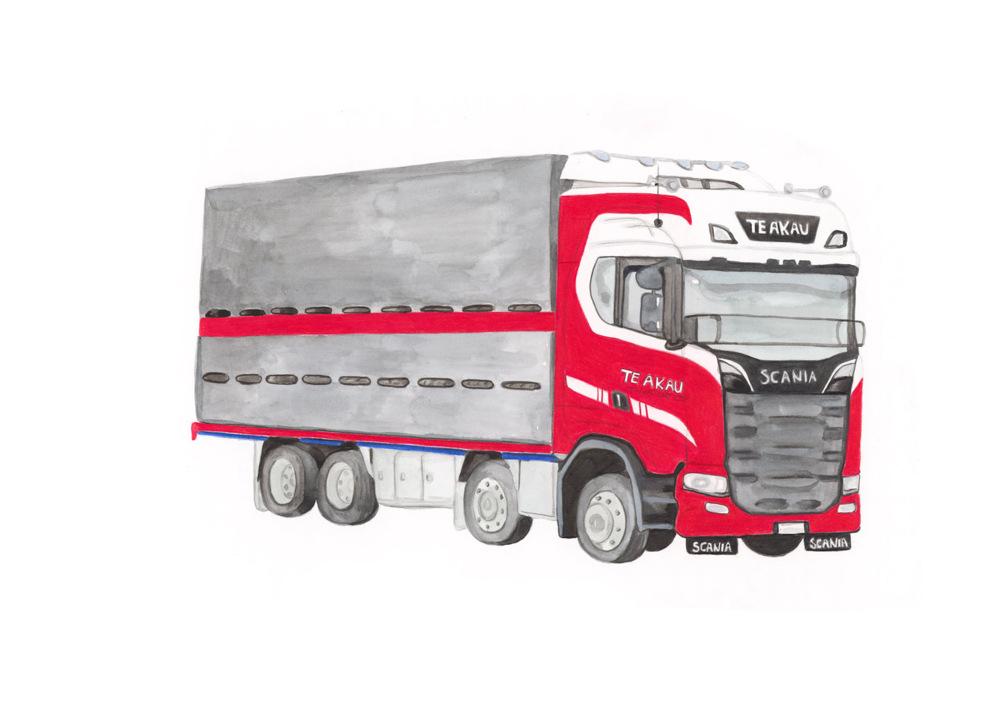Stock Truck Original Artwork