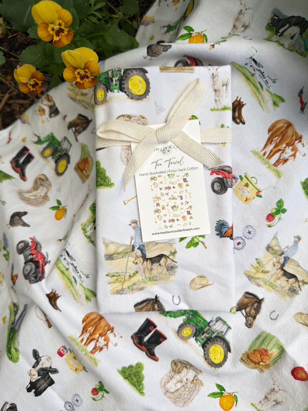 Farmlife Collection- Flour Sack Cotton Tea Towel