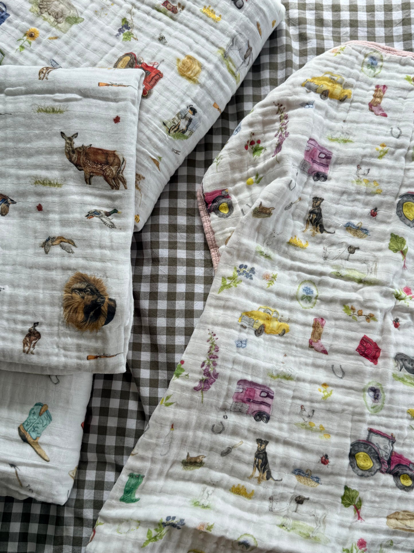 Cotton Muslin Quilt- Farm Girl