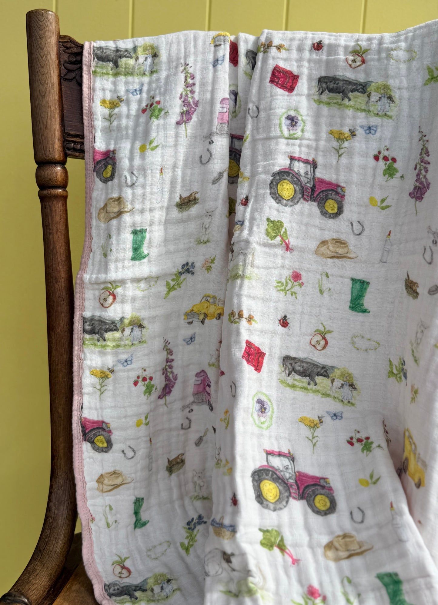 Cotton Muslin Quilt- Farm Girl