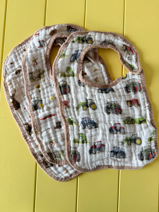Cotton Muslin Baby Bib Set