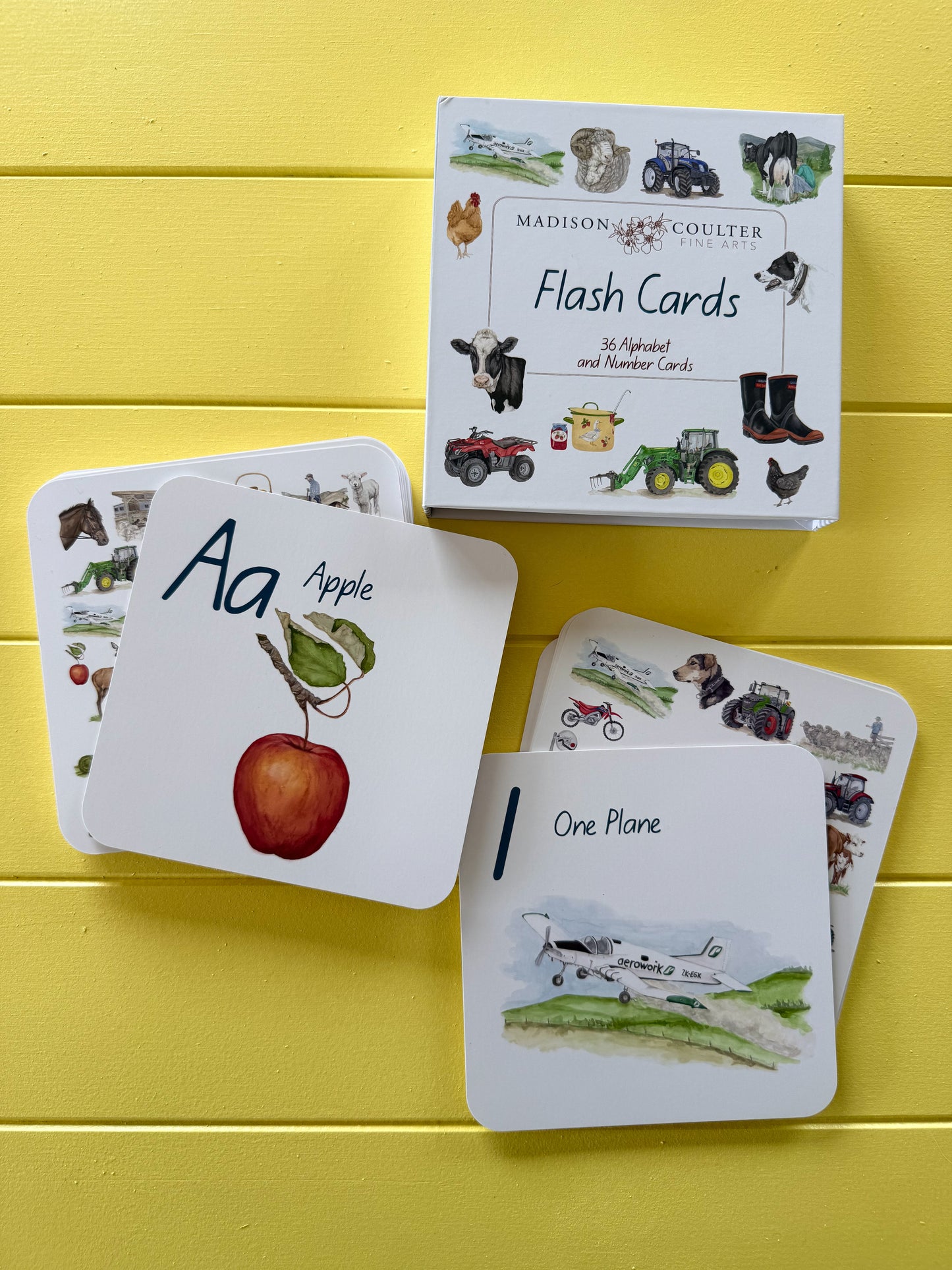 Farm Life ABC,123 Flash Cards