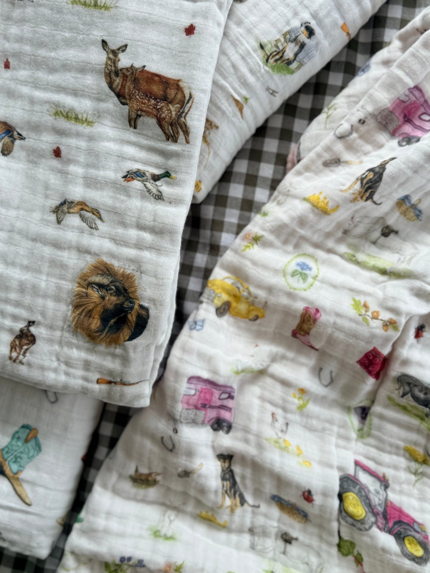 Cotton Muslin Quilt- Cowboy Boots