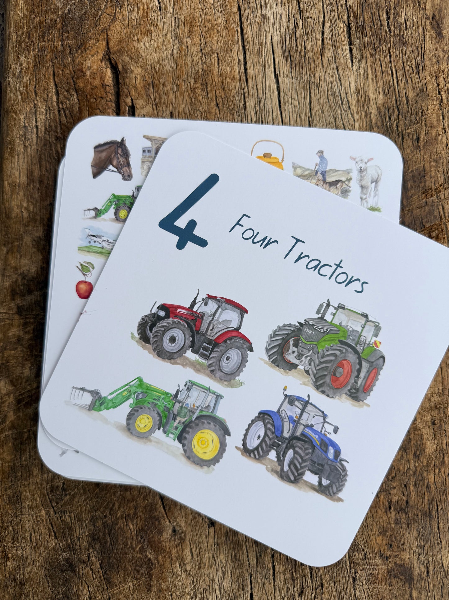 Farm Life ABC,123 Flash Cards