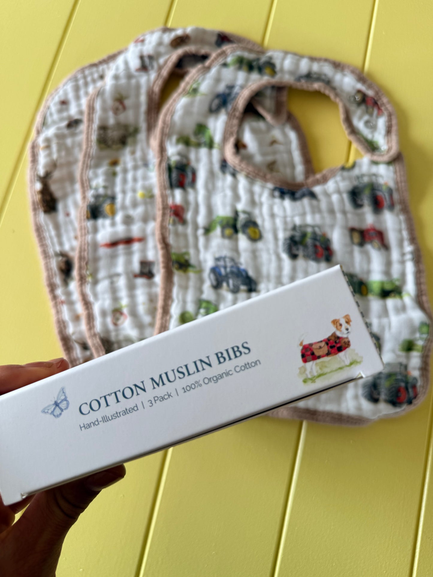 Cotton Muslin Baby Bib Set