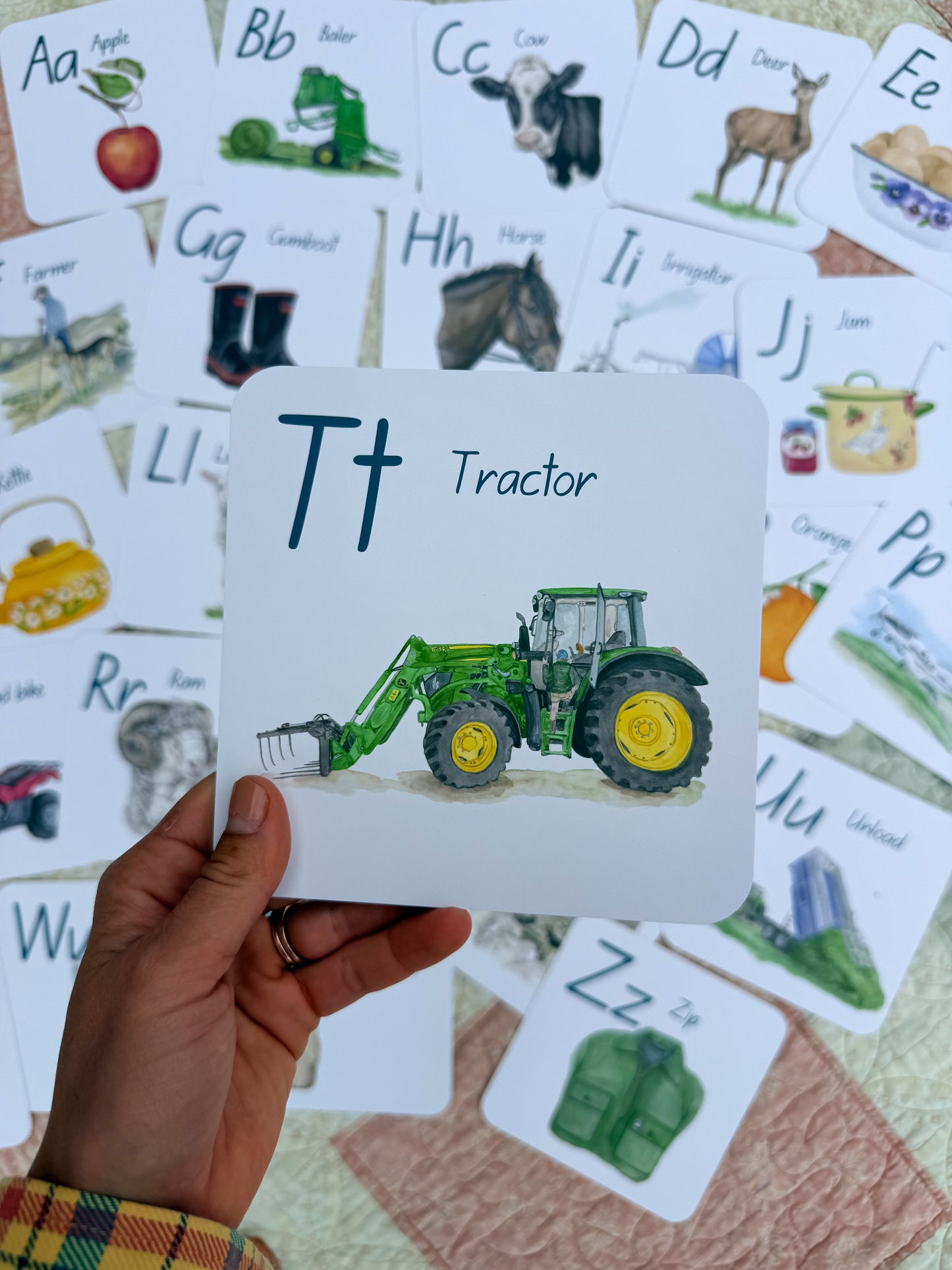 Farm Life ABC,123 Flash Cards
