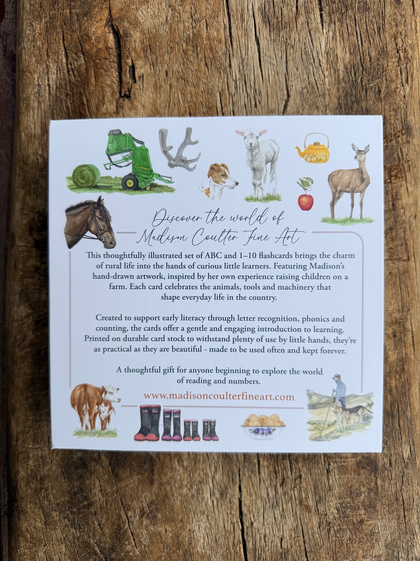 Farm Life ABC,123 Flash Cards