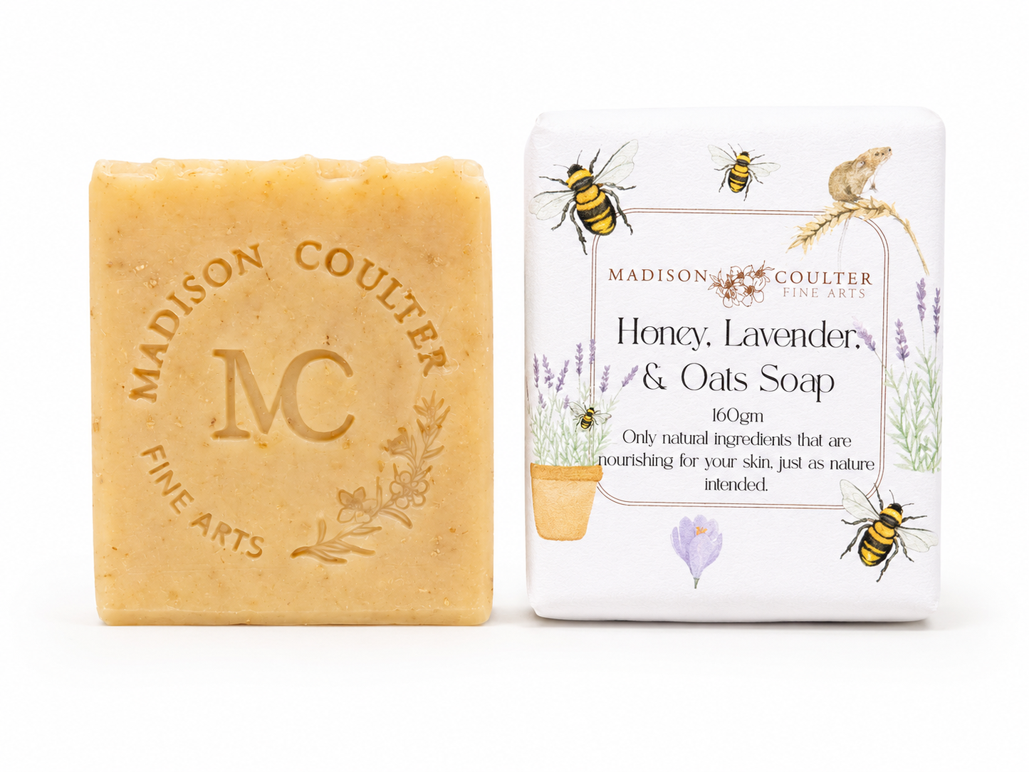 Honey, Lavender & Oats Soap Bar