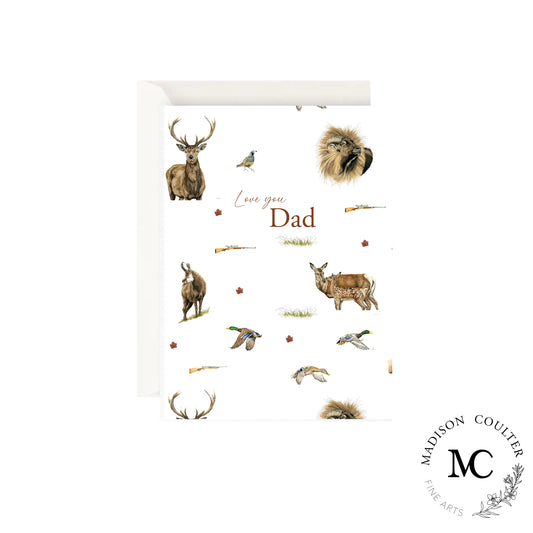 Tarjeta de felicitación- Par Mallard