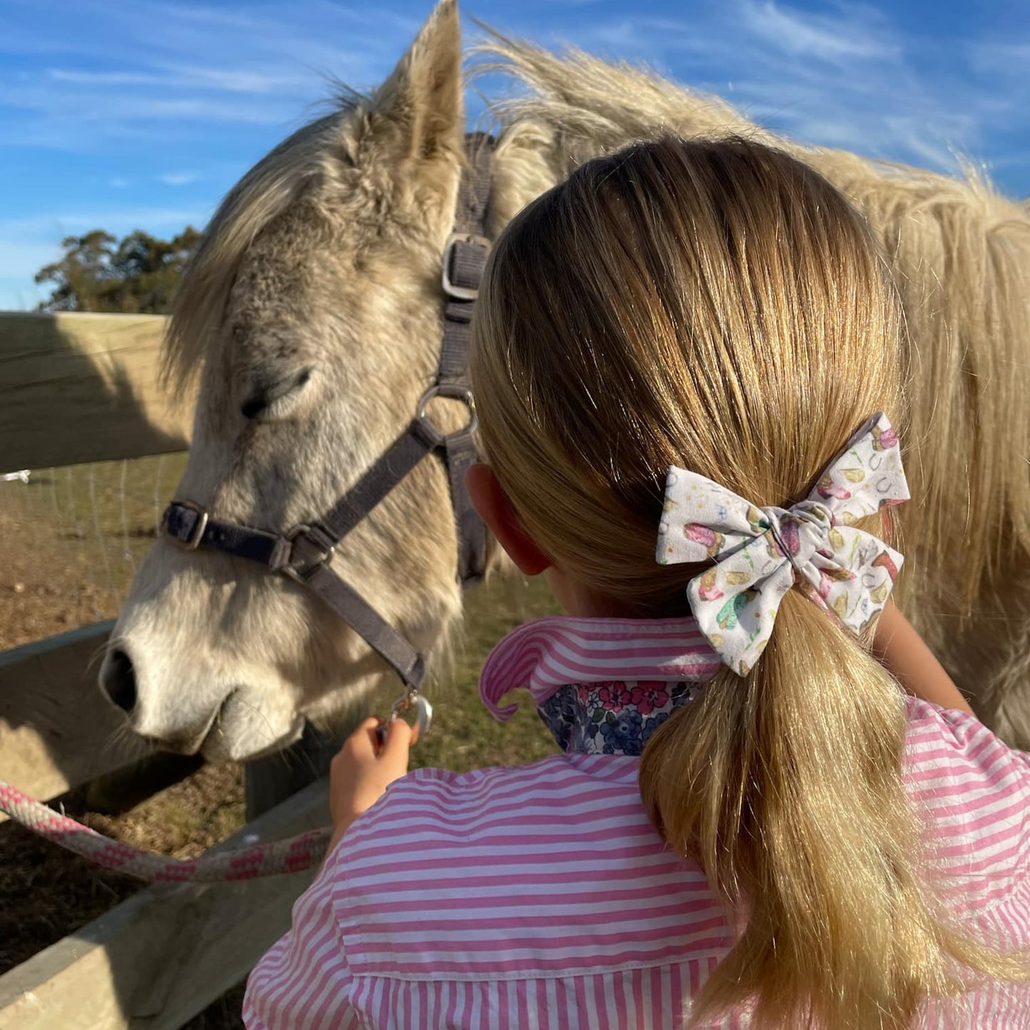 Handmade Pinwheel Bow Hair Clip