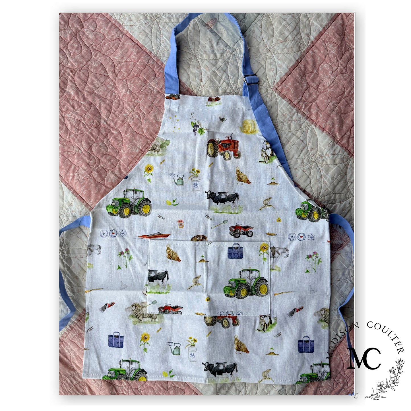 Farm Boy- Cotton Canvas Kids Apron