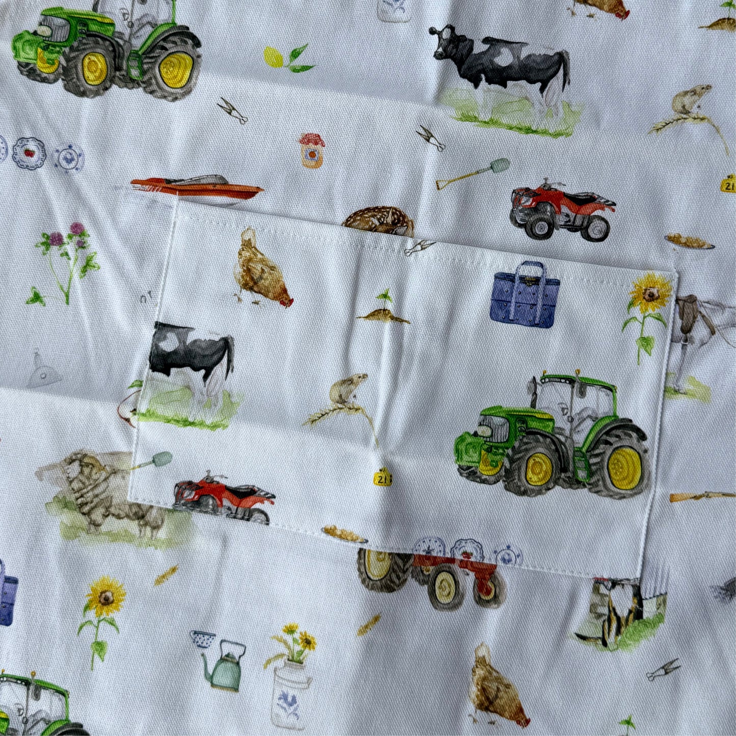 Farm Boy- Cotton Canvas Kids Apron