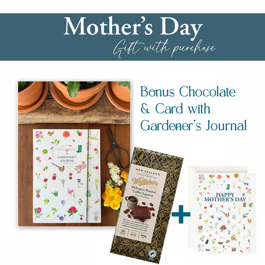 Mother's Day Offer: A Gardener's Journal- 10 year record book & journal