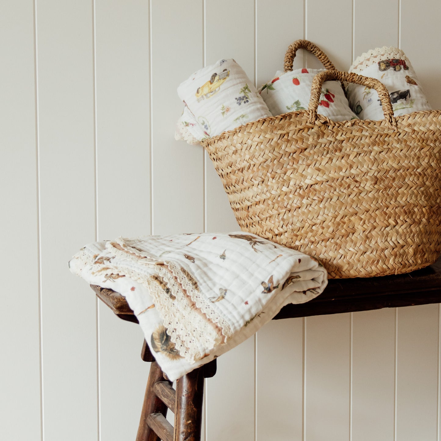 Cotton Muslin Quilt- Cowboy Boots