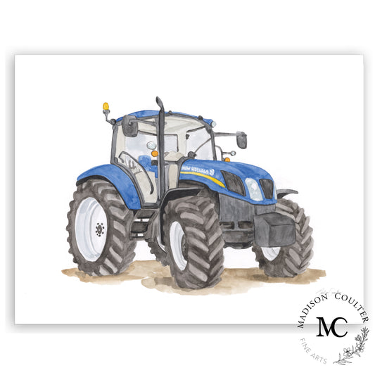 New Holland Tractor Fine Art Print