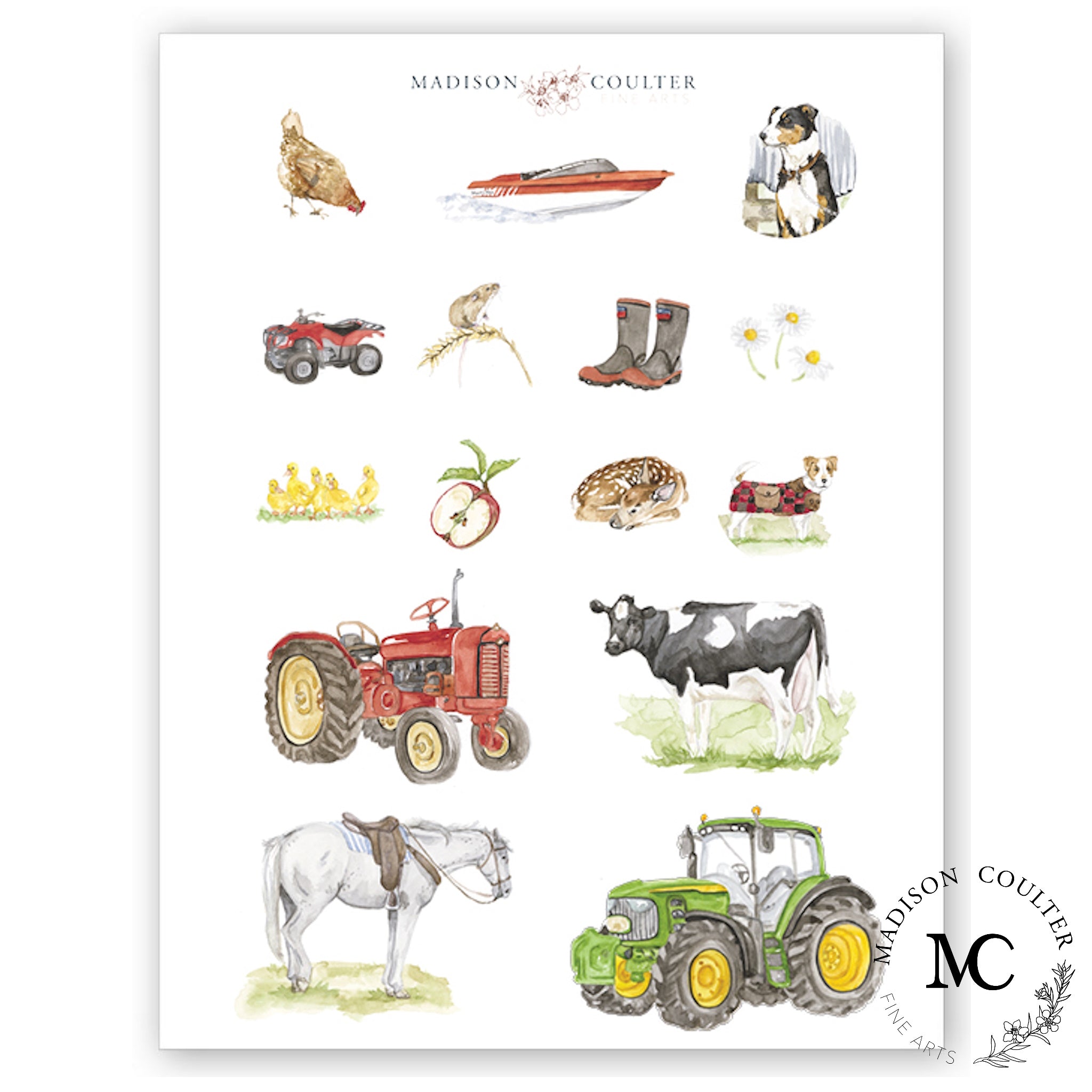 Madison Bailey Sticker Sticker Sheet – Madison Coulter Fine Arts