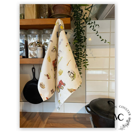 Farmer's Collection Linen/Cotton Tea Towel