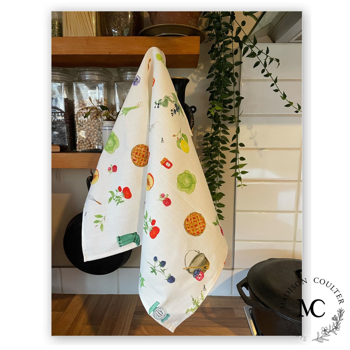 Gardener's Collection Kitchen Linen/Cotton Tea Towel