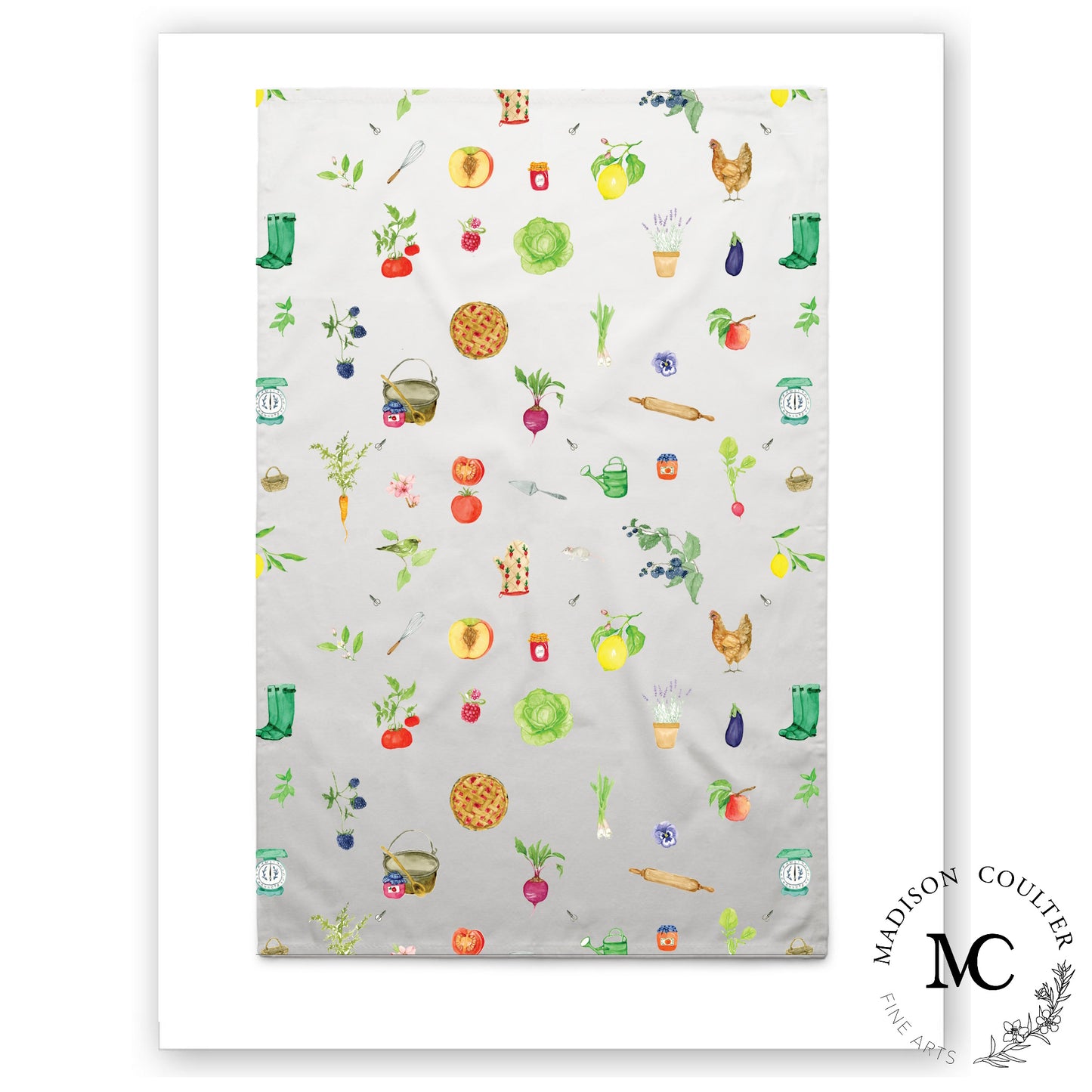 Gardener's Collection Kitchen Linen/Cotton Tea Towel